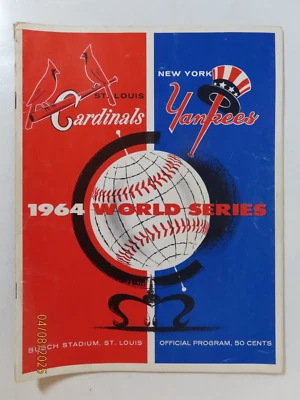 1964 World Series Program Cardinals Yankees Yogi Berra Howard Stengel autographs - Image 1 of 4