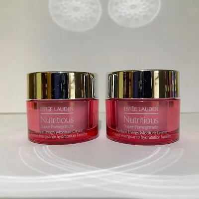 2 NUEVAS Crema Hidratante Energía Radiante Nutritiva Estee Lauder 0.5 oz/15 ml Cada una Foto 1 de 2