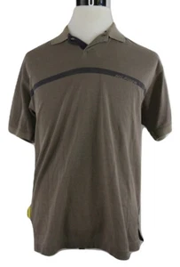 HILFIGER Athletics Men's Brown Polo Shirt Size Medium - Picture 1 of 8