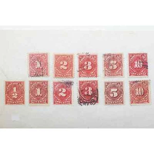 Postage Due US Postal Stamps, Postage Due Lot Stamp Collection Lot J29 - Picture 1 of 12