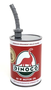 Disney Parks Dinoco Motor Oil Can Sipper Drink Cup Pixar Cars Land RED - Picture 1 of 7