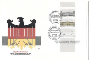 1986 FDC, SIGNIFICANT BUILDINGS, GERMANY, SOUVENIR SHEET - Picture 1 of 1