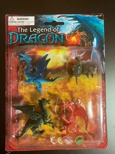 LA LEYENDA DEL DRAGÓN 4 PIEZAS FIGURA JUEGO JUGUETES CASTILLOS FANTASÍA DIVERSIÓN NUEVO EN PAQUETE - Imagen 1 de 4