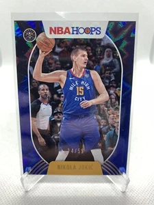 Nikola Jokic 2020/21 Panini Nba Hoops 24/59 Blue Explosion Card #191 - Foto 1 di 2