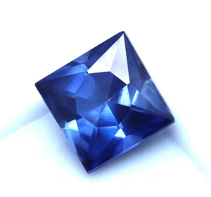 Natural Flawless 5.70 Ct Blue Sapphire Princess Cut AGL Certified Loose Gemstone - Picture 1 of 11