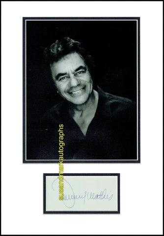 Johnny Mathis A Certain Smile, I'm Stone In Love With You, Autograph Signed UACC Cover