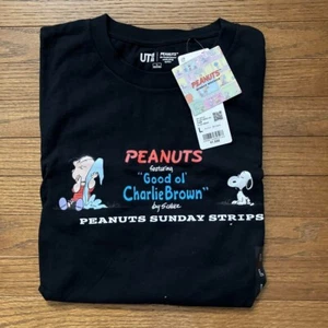 T-Shirt L(JPN) Größe UNIQLO Erdnuss Sunday Specials schwarz aus Japan selten - Bild 1 von 3