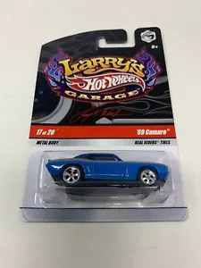 HOT WHEELS LARRY'S GARAGE '69 CAMARO #17/20 BLUE With Initials - Picture 1 of 10