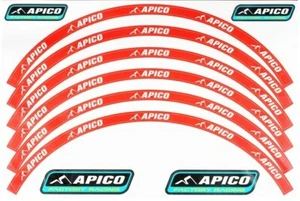 APICO DECALCOMANIE CERCHIONI PER BICI TRIAL MX CERCHI 21" 18" SET COMPLETO SPESSI ANTERIORI E POSTERIORI - Foto 1 di 1