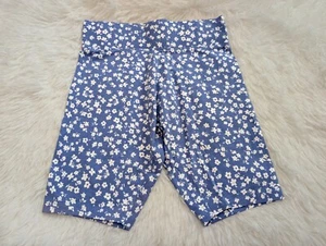 Girls High-Waisted Floral Print Biker Shorts, cycling shorts tights nwot 7-16 yr - Picture 1 of 6