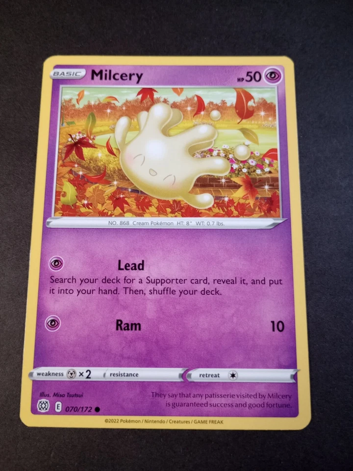 Pokemon Brilliant Stars Milcery Common Card 070/172 NM - Image 1 of 1