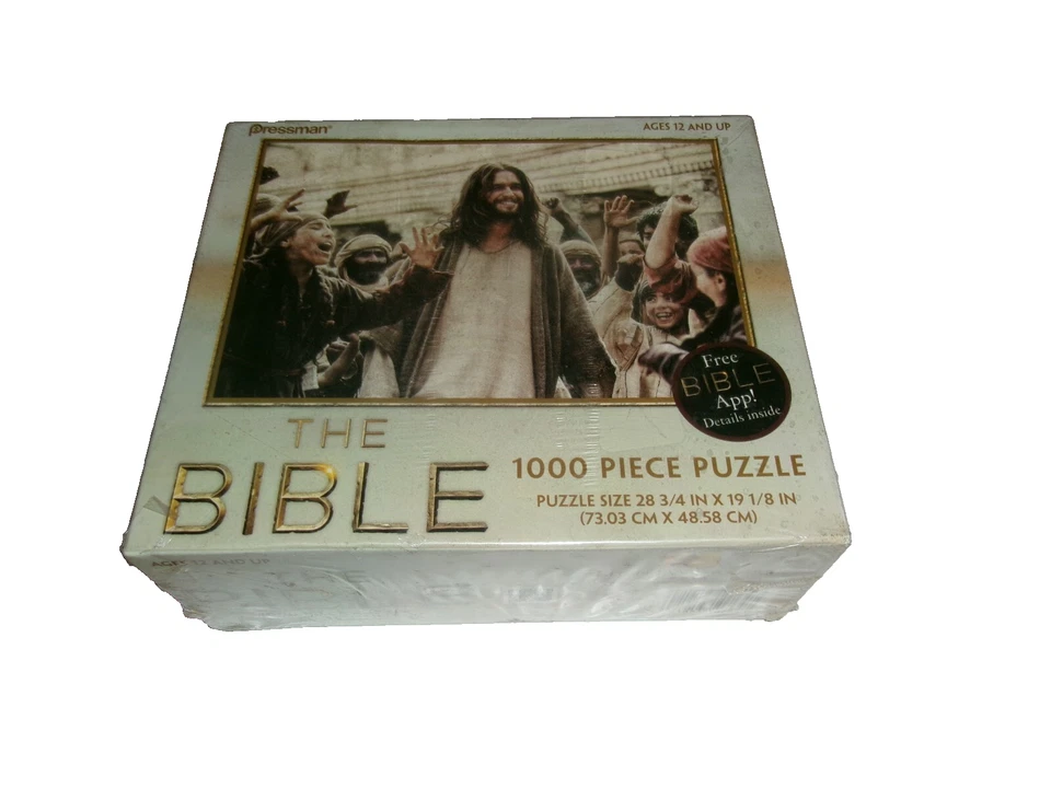 The Bible 1000 Piece Pressman Jigsaw Puzzle From TV Miniseries 28x19