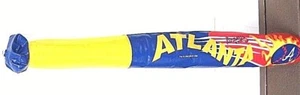 ATLANTA BRAVES OFFIZIELL LIZENZIERTER 42 ZOLL AUFBLASBARER GUMMI SPIELSCHLÄGER MIT LOGOS - Bild 1 von 2