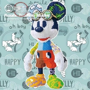Mickey Mouse building blocks puzzle toys children's gifts ornaments - Picture 1 of 8