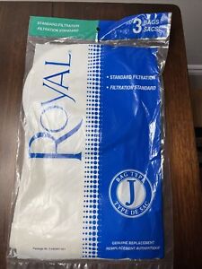 Original OEM Royal Type J 3 in Pack Paper Canister Vacuum Bag, Pack 3-040447-001
