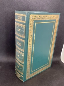 NICHOLAS NICKLEBY Charles Dickens ICL VTG Green Gold - Picture 1 of 10