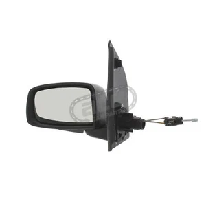 Cable Control Wing Door Mirror For Fiat Panda 2003-2009 Black Cover Left Hand - Picture 1 of 23