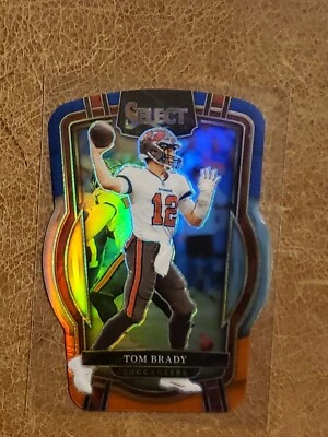 2022 Select Tom Brady Blue Orange Club Level Diecut 32/35 - Image 1 of 2