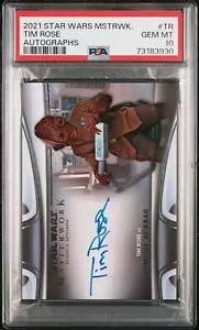 Tim Rose as Admiral Ackbar - 2021 Star Wars Masterwork Autograph PSA 10 - Picture 1 of 2