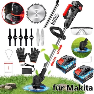 Elektro Akku-Rasentrimmer Mit 2 Akku und Ladegerät Freischneider Motorsense800W - Bild 1 von 16