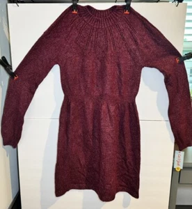 NWT Cat & Jack Crochet Sweater Dress Red Girls Size XL - Picture 1 of 5