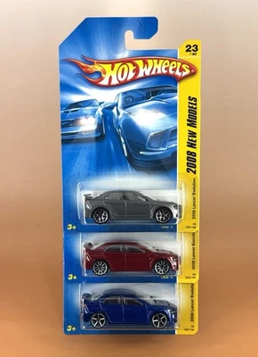 Hot Wheels 2008 New Models ’08 LANCER EVOLUTION (lot of 3 versions) 23/40 - Image 1 of 4