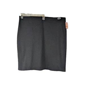 EVRI Damen Strick Ponte Bleistift gerade Pull-On schwarz Rock Plus Größe 2X NEU Neu mit Etikett - Bild 1 von 7