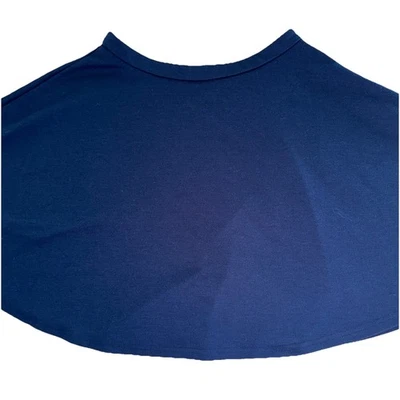 Falda corta Vivienne Tam para mujer lisa línea A azul marino cremallera lateral talla 2 Foto 1 de 4