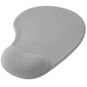 Tapis de Souris Ergonomique en Gomme avec Repose Poignet Confortable Gris - Zdjęcie 1 z 7