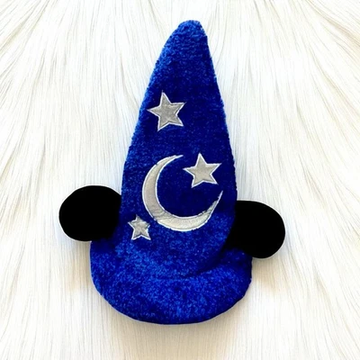 Disney Parks Fantasia Yensid Sorcerer Mickey Ears Apprentice Blue Wizard Hat - Image 1 of 2