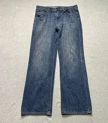 Pantalones de mezclilla Urban Pipeline para hombre 34 X 34 relajados rectos lavado medio 100 % algodón Foto 1 de 4