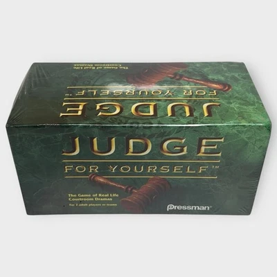 Judge For Yourself The Board Game of Real Life Courtroom Drama Pressman 1996 NEW - Image 1 of 3