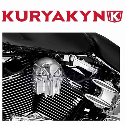 Kuryakyn Skull Horn Cover for 2004-2006 Harley Davidson FLHRSI Road King io Foto 1 de 4