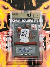 Kobe Bryant 2015-16 Donruss Elite Signatures 18/49 BGS 9.5 Auto 10 Pop 4 GemMint