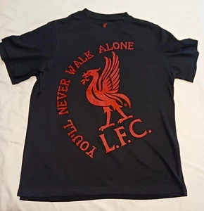 Camiseta negra de fútbol/fútbol con licencia Icon Sports para hombre Liverpool YXL NUEVA CON ETIQUETAS - Imagen 1 de 4