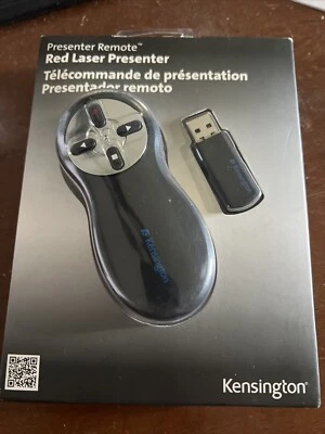 New OEM Kensington V1842B Wireless Presenter w/Red Laser Pointer 65’ Foot Range - Image 1 of 2