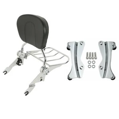 Sissy Bar Backrest Rack W/ Docking Kit Fit For Harley Road King Glide 2014-2023 Foto 1 de 4
