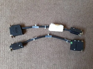 2 x Vintage AMP D25 25pin Male parallel to D9 9pin Female serial cable untested - Afbeelding 1 van 4