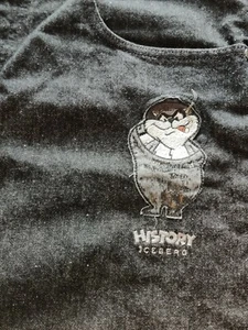 Vintage Iceberg History Tasmanian Devil Denim Jeans Pants 34 X 34 Black - Picture 1 of 11