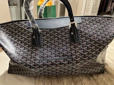 Difícil de encontrar - Bolso de viaje Goyard Boeing 55 de cuero azul  Foto 1 de 4