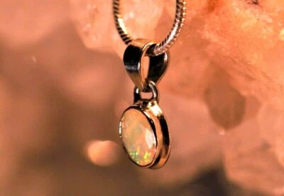 Opal Anhänger Content 925 Sterling Silber Unikat Qualität 1a Handarbeit neu  - Bild 1 von 4