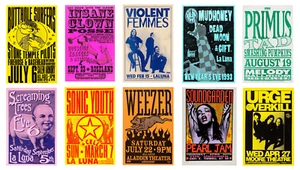(10) 1992-2000 Thrash-Grunge-Alternative 13 x 17 Reproduction Concert Posters - Picture 1 of 11