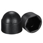 Plastic Dome Nut Protection Cap Covers, M8 Nut Cover Black 50pcs