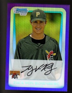 2011 Bowman Chrome Prospects PURPLE REFRACTOR #BCP193 Zack Von Rosenberg PIRATES