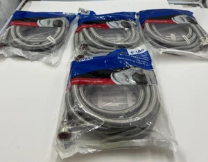 4 PACKS OF 2 Eastman Washing Machine Connector 3/4" FHT Connection 6 Foot 48372 - Picture 1 of 6
