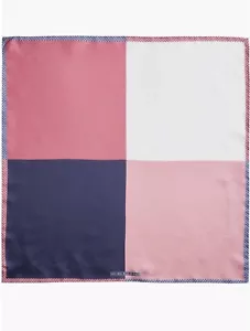NWT NORDSTROM Men’s Panel 100% SILK POCKET SQUARE $45 - Picture 1 of 5