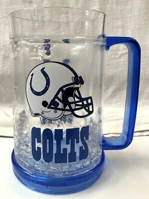 Indianapolis Colts 16oz Team Logo Acrylic Freezer Mug NFL Cup Collectible - Image 1 of 4