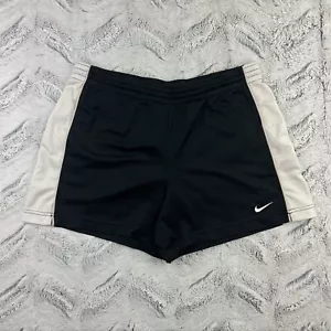 Nike Mesh Athletic Shorts Women's Small S Black/White Retro 2000’s Booty Logo - Picture 1 of 8