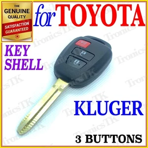 FOR TOYOTA KLUGER REMOTE KEY SHELL - THREE BUTTONS - Picture 1 of 7