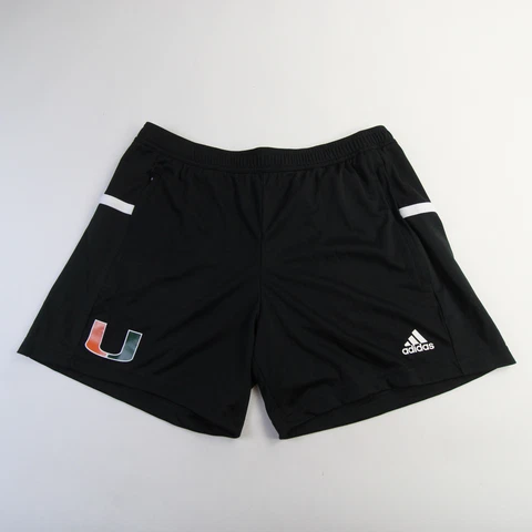 Miami Hurricanes adidas Aeroready Athletic Shorts Men's Black New Cover